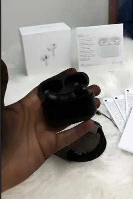 Black AirPods Pro 2 with ANC & Bluetooth