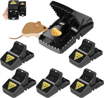 Mouse Trap Set Black ABS Plastic Durable