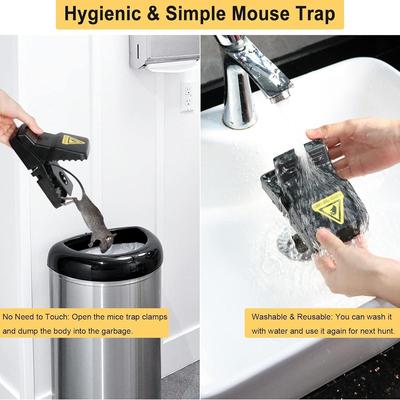 Mouse Trap Set Black ABS Plastic Durable
