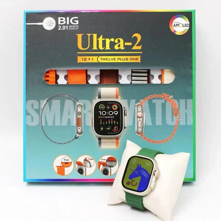 Ultra Smart watch 12 in 1 with Earbuds || Smart watch 12 + 1