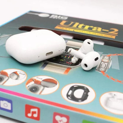 Ultra Smart watch 12 in 1 with Earbuds || Smart watch 12 + 1