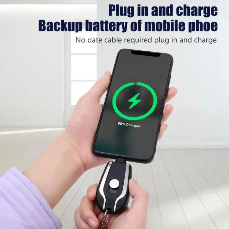 Emergency Portable Key Chain Charger 1500 mah