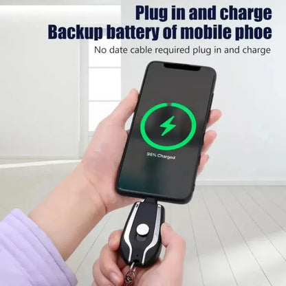 Emergency Portable Key Chain Charger 1500 mah