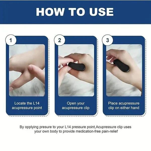 Sugar Control Li4 Acupressure Point Clip Wearable